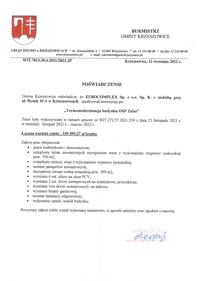 Referencje SPÓŁKA ok-1