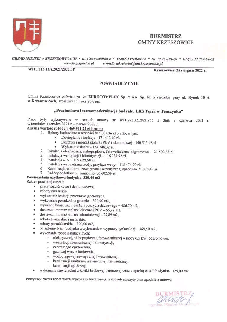 Referencje SPÓŁKA ok-2